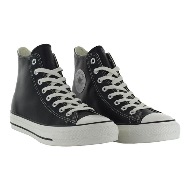 送料無料 コンバース CONVERSE メンズ/レディース スニーカー レザー オールスター （Ｒ） HI ホワイト ブラック オールスター(R) ハイカット ECCOレザー社 靴 シューズ 白 黒 通学 父の日_16
