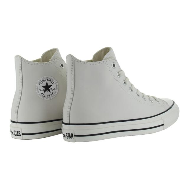 送料無料 コンバース CONVERSE メンズ/レディース スニーカー レザー オールスター （Ｒ） HI ホワイト ブラック オールスター(R) ハイカット ECCOレザー社 靴 シューズ 白 黒 通学 父の日_9