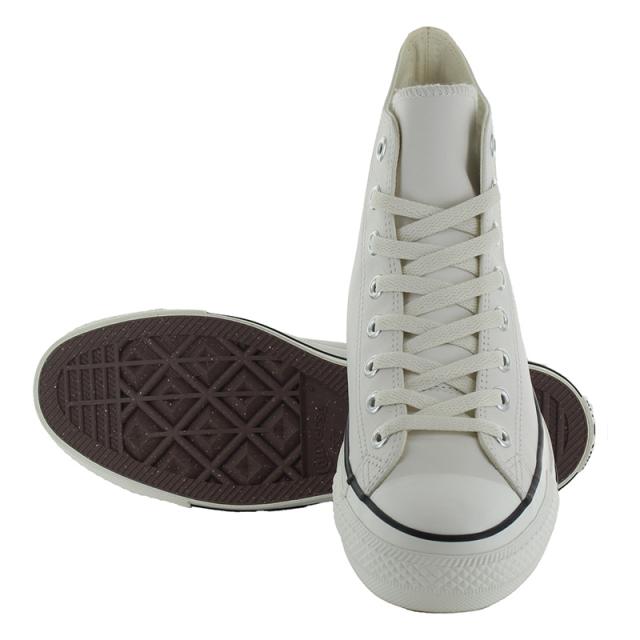 送料無料 コンバース CONVERSE メンズ/レディース スニーカー レザー オールスター （Ｒ） HI ホワイト ブラック オールスター(R) ハイカット ECCOレザー社 靴 シューズ 白 黒 通学 父の日_10
