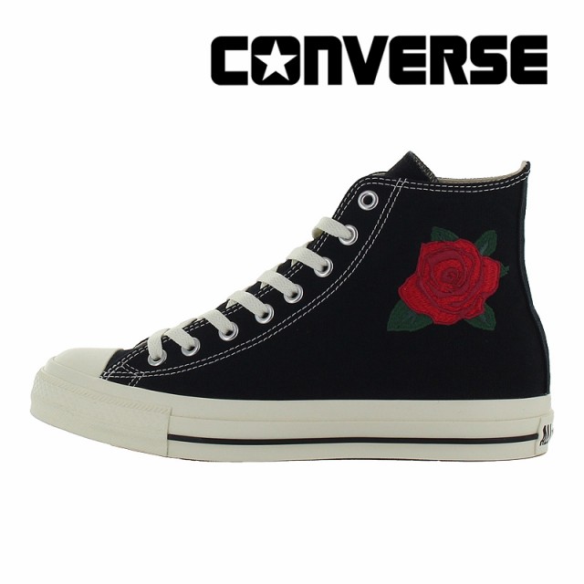 ≪セール≫送料無料 コンバース CONVERSE メンズ/レディース スニーカー オールスター （Ｒ） ローズエンブロイダリー HI ブラック 靴 シ