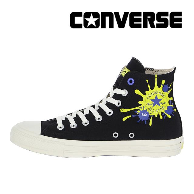 ≪20％OFFセール≫送料無料 コンバース CONVERSE メンズ/レディース スニーカー オールスター Z HI / スプラトゥーン3 ブラック オールスター ハイカット コラボ ファスナー イカ 任天堂 中学生 高校生 通学