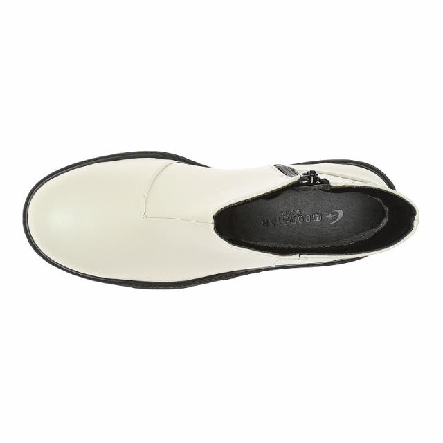 送料無料 ムーンスター スポルス レディース ウィンターシューズ ショートブーツ 日本製 SP5267CSR アイボリー ファスナー スペランコア 冬靴 透湿防水 ガラス防滑 ブーツタイプ 鞋 靴子 スニーカー スノーブーツ_3