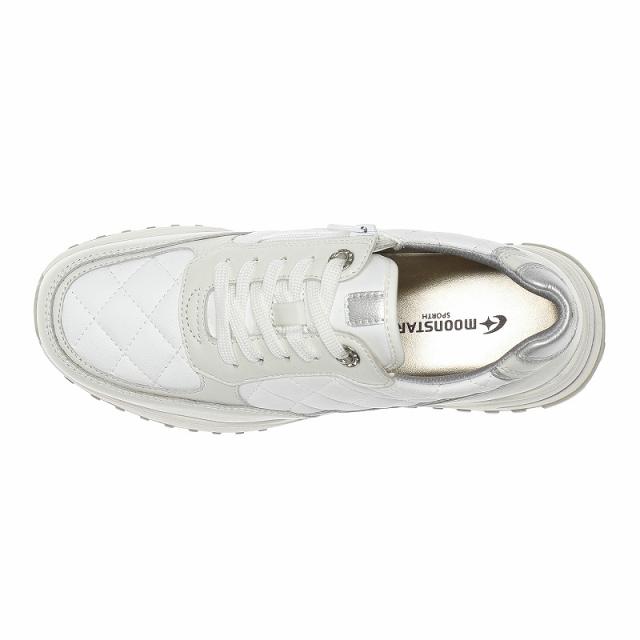 送料無料 ムーンスター スポルス レディース SP0801 スムースホワイト