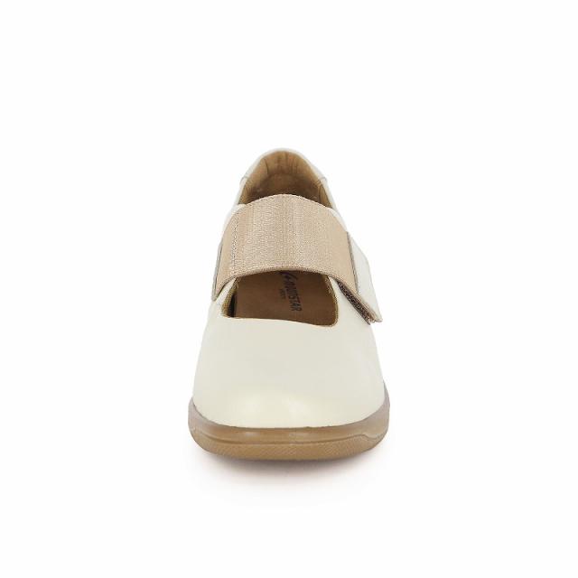 送料無料 ムーンスター スポルス レディース スニーカー SP2506 アイボリー 弾むような履き心地　日本製コンフォートシューズ　天然皮革 国産 衝撃吸収 撥水 軽量 靴 送料無料 ムーンスター スポルス レディース スニーカー SP2506