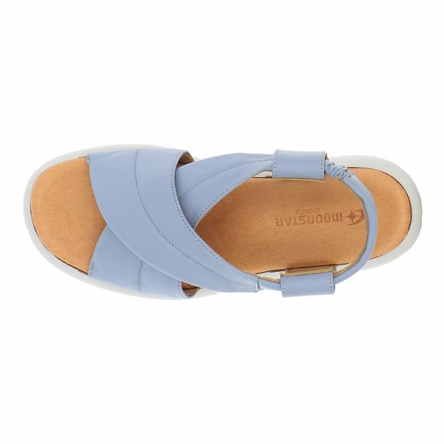 送料無料 ムーンスター スポルス レディース サンダル SP5902 ブルー