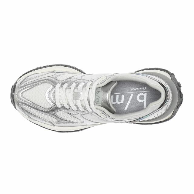 送料無料 ムーンスター レディース スニーカー B/Mイーバ シルバー