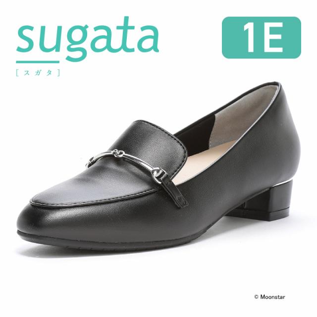送料無料 ムーンスター レディース MS SGT702 ブラック 黒 ラクに歩けて、うつくしい。3cmヒールパンプス ローファー 抗菌防臭 耐摩耗ラバー 軽量 靴 シューズ moonstar スガタ 女性 きれい 入学式 卒業式 入園式 卒園式