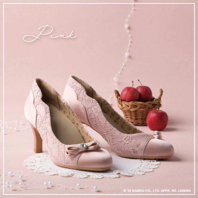 ハローキティコラボ 送料無料 ムーンスター レディース パンプス MS