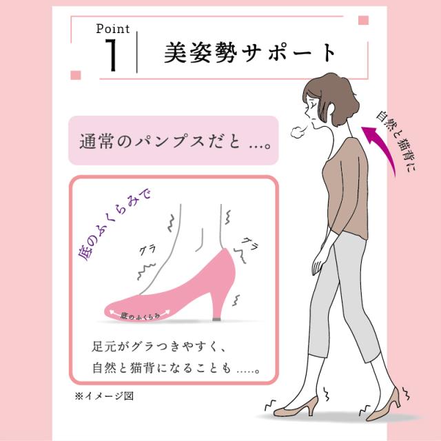 ハローキティコラボ 送料無料 ムーンスター レディース パンプス MS