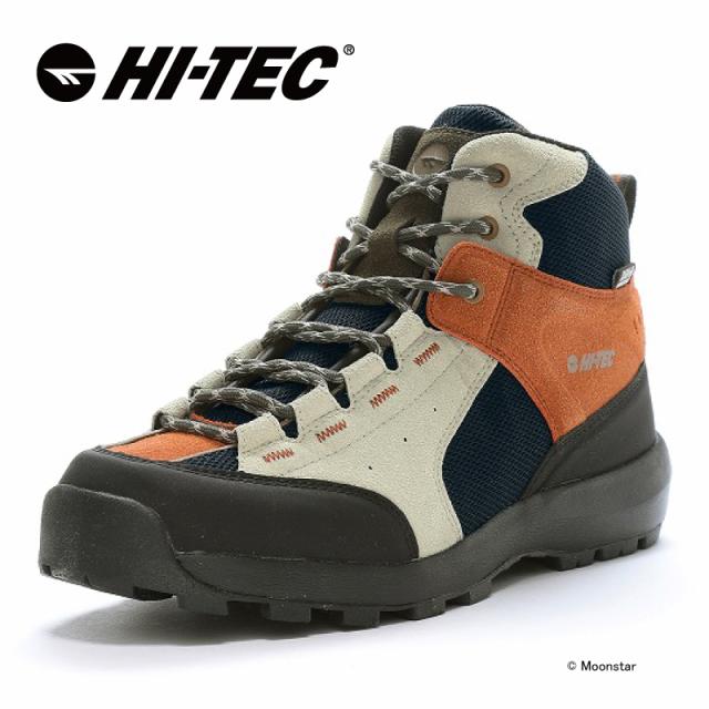 送料無料 ハイテック メンズ HT HK044 AORAKI TREK WP ネイビー/ベージュ 外遊びを楽しむためのアウトドアスニーカーの通販は