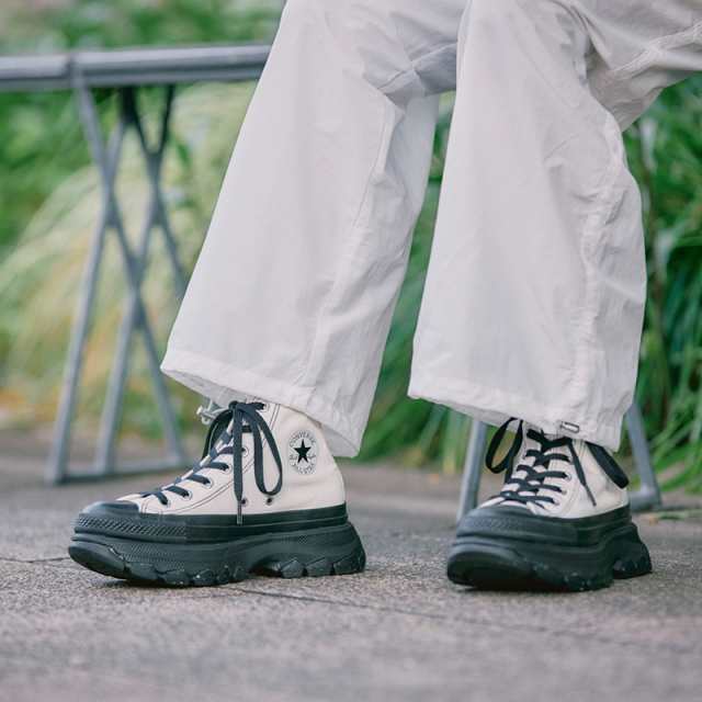 コンバース CONVERSE メンズ/レディース スニーカー オールスター （Ｒ） トレックウエーブ HI ホワイト/ブラック ハイカット 厚底  8月25｜au PAY マーケット