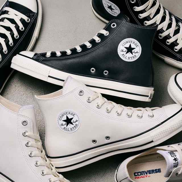 送料無料 コンバース CONVERSE メンズ/レディース スニーカー レザー オールスター （Ｒ） OX ホワイト ブラック ローカット ユニセック