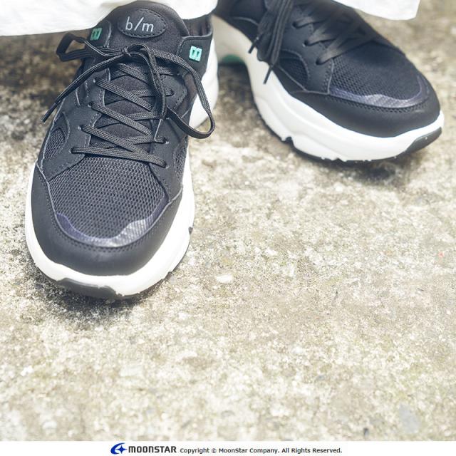 送料無料 ムーンスター b/m メンズ/レディース 厚底 スニーカー B/M01