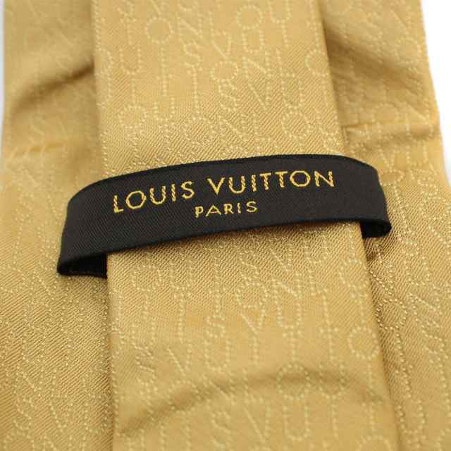 中古 Louis Vuitton ルイ ヴィトン ロゴ ネクタイ メンズ イエロー シルクの通販はau Pay マーケット ゴールドエコ