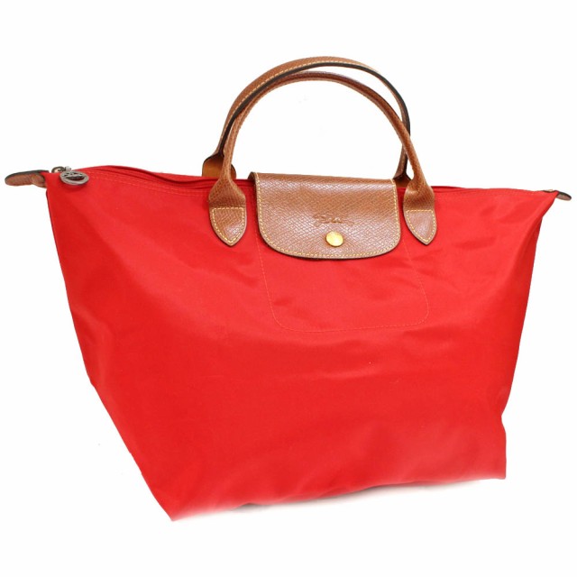 中古 Longchamp ロンシャン プリアージュ ハンドバッグ トートバッグ レディース レッド 赤色 ナイロン レザーの通販はau Pay マーケット ゴールドエコ