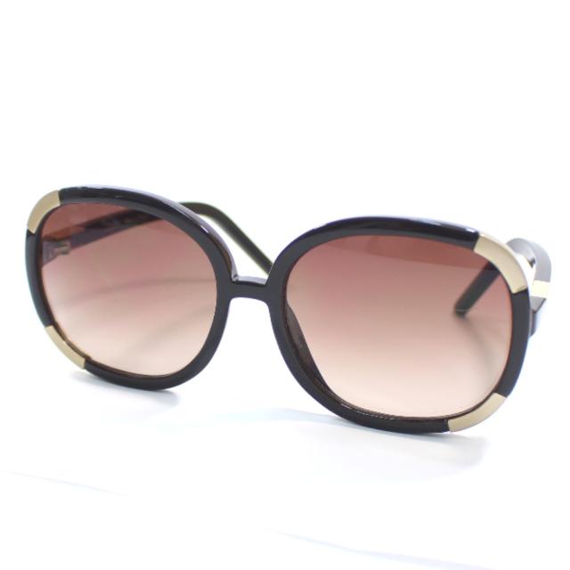 中古 Chloe クロエ ビッグフレーム サングラス レディース ブラウン プラスチック Cl2119の通販はau Pay マーケット ゴールドエコ