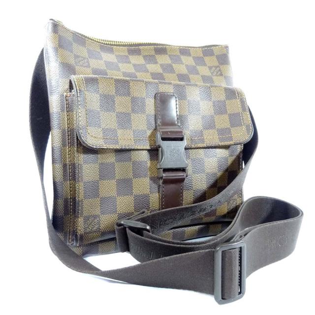 中古 Louis Vuitton ルイ ヴィトン ポシェット メルヴィール ダミエ ショルダーバッグ メンズ エベヌ ブラウン ダミエキャンバス N51の通販はau Pay マーケット ゴールドエコ