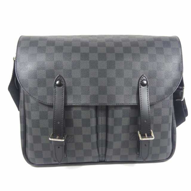 中古 Louis Vuitton ルイ ヴィトン グラフィット クリストファーメッセンジャー ショルダーバッグ メンズ ブラック グレー ダミエグラの通販はau Pay マーケット ゴールドエコ