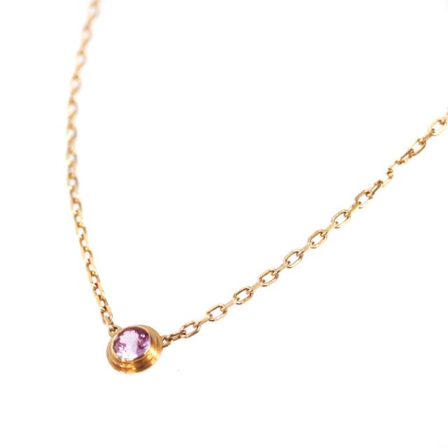 中古 Cartier カルティエ ディアマン レジェ ピンクサファイア ネックレス レディース K18pg K18ピンクゴールド の通販はau Pay マーケット ゴールドエコ