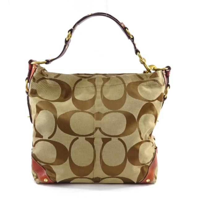 中古 Coach コーチ シグネチャー ショルダーバッグ レディース ベージュ キャンバス レザー 10620の通販はau Pay マーケット ゴールドエコ