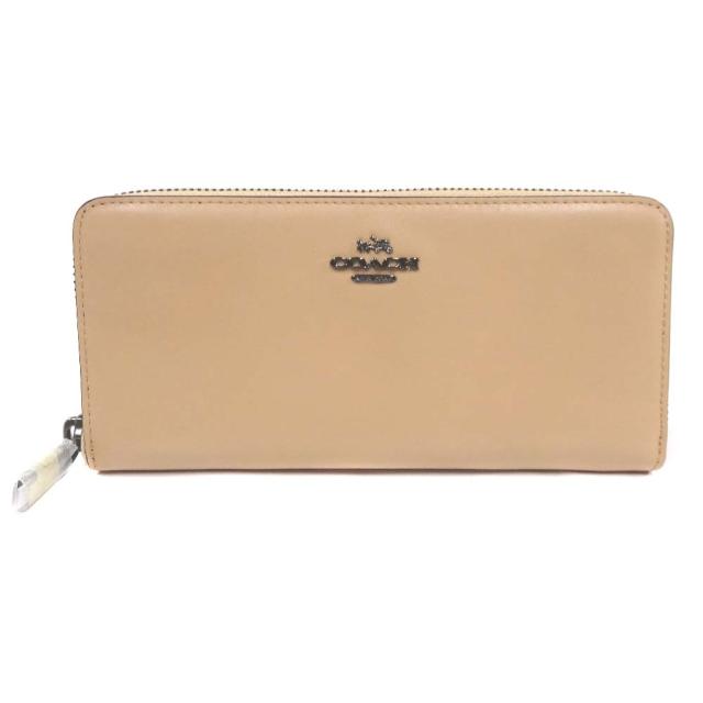 中古 Coach コーチ マディソン ラウンドファスナー 長財布 レディース ベージュ レザー の通販はau Pay マーケット ゴールドエコ
