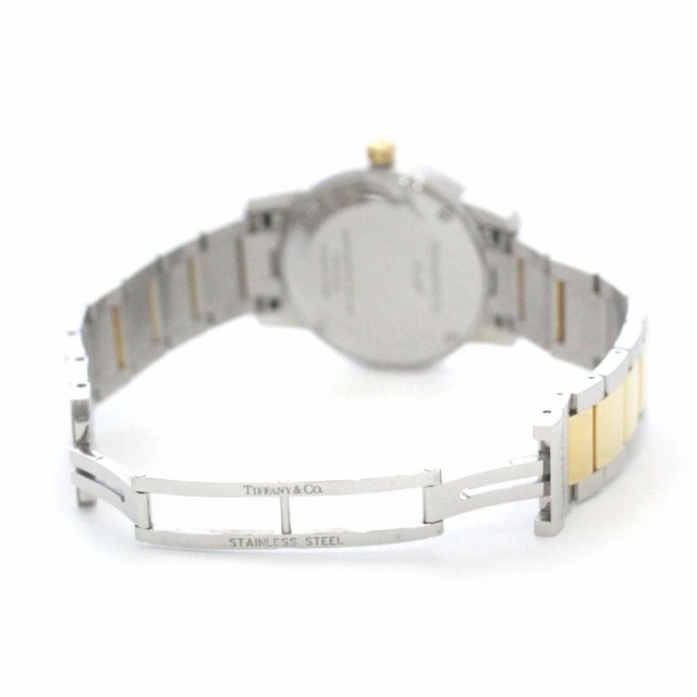 【中古】TIFFANY&Co. ティファニー アトラスドーム 腕時計 レディース クオーツ ホワイト文字盤 コンビ Z1830.11.13A21A00A