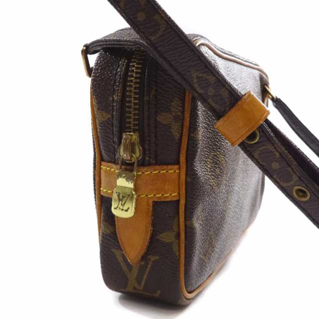 【中古】LOUIS VUITTON ルイ ヴィトン ポシェット マルリー バンドリエール モノグラム ショルダーバッグ レディース ブラウン PVC レザ