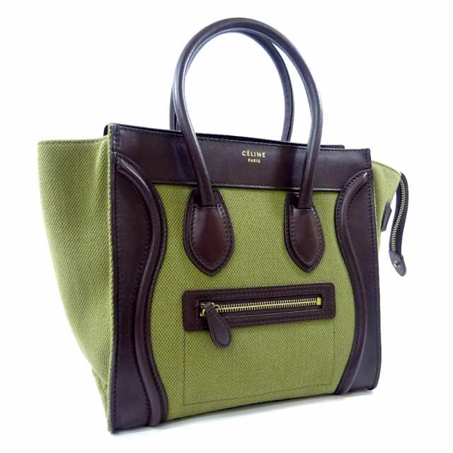 中古】【美品】CELINE セリーヌ ラゲージ マイクロ ショッパー 今季大人気 CELINE 美品 ファスナーハンドバッグ ラゲージマイクロショッパー セリーヌ ハンドバッグ
