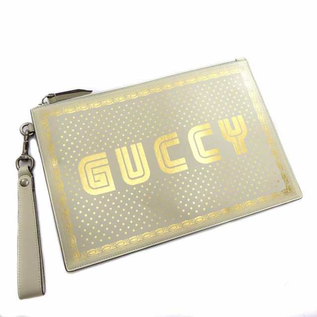 中古】【美品】GUCCI グッチ セガ GUCCY クラッチバッグ ユニセックス