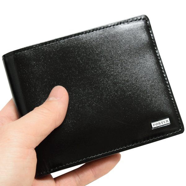 ポーター シーン ウォレット 110-02928 二つ折り財布 PORTER 吉田カバン SHEEN WALLET 札入れ 小銭入れなし 薄い レザー  本革製 牛革 牛