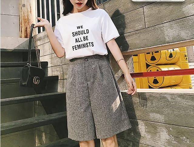 ハーフワイドパンツ カジュアル 無地 ギンガムチェック お出かけ 普段着 の通販はau Pay マーケット Dharma Jaya