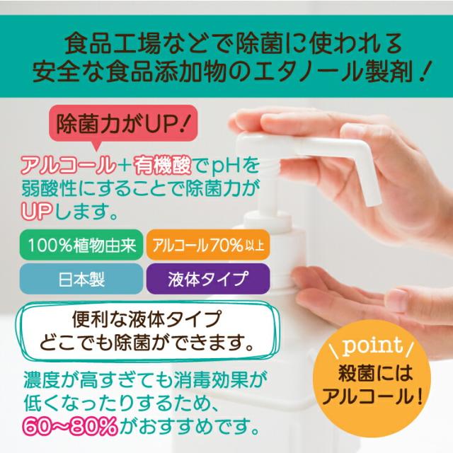 高濃度70％ 9.6L(240ml×40) 業務用 アルコール エタノール 消毒液 アルコール除菌 アルコール消毒液 消毒用エタノール 除菌エタノール70消毒液 手指消毒 除菌 日本製 消毒用 弱酸性タイプ_2