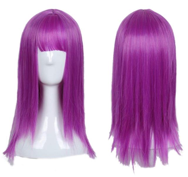 コスプレ ウィッグ レイヤード髪 耐熱 ウィッグ 紫の コスチューム用小物の通販はau Pay マーケット Higashiya