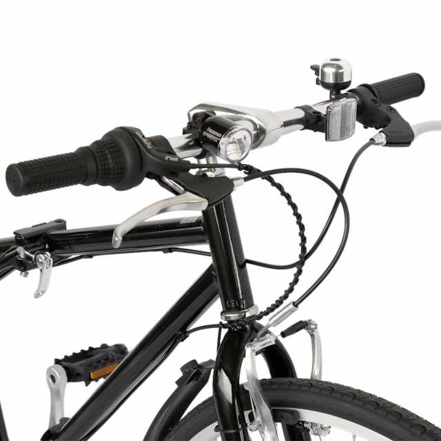 自転車 配送先一部地域限定 送料無料 折りたたみ クロスバイク 700×28C 6段ギア オートライト ホワイト 7000HCWHBL 通販 おしゃれ