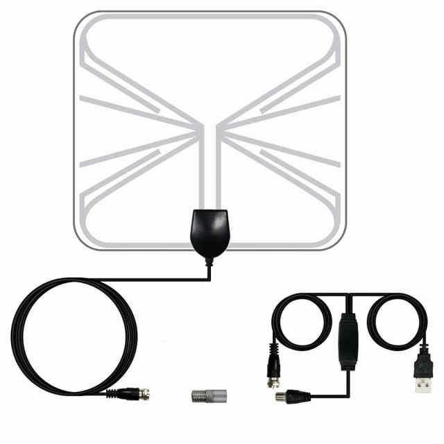 室内 HD テレビ 地デジアンテナ 室内 テレビアンテナ USB式地デジペーパーアンテナ 超薄型設置簡単 増幅器付き ケーブル付きの通販はau PAY  マーケット - オトクラシ