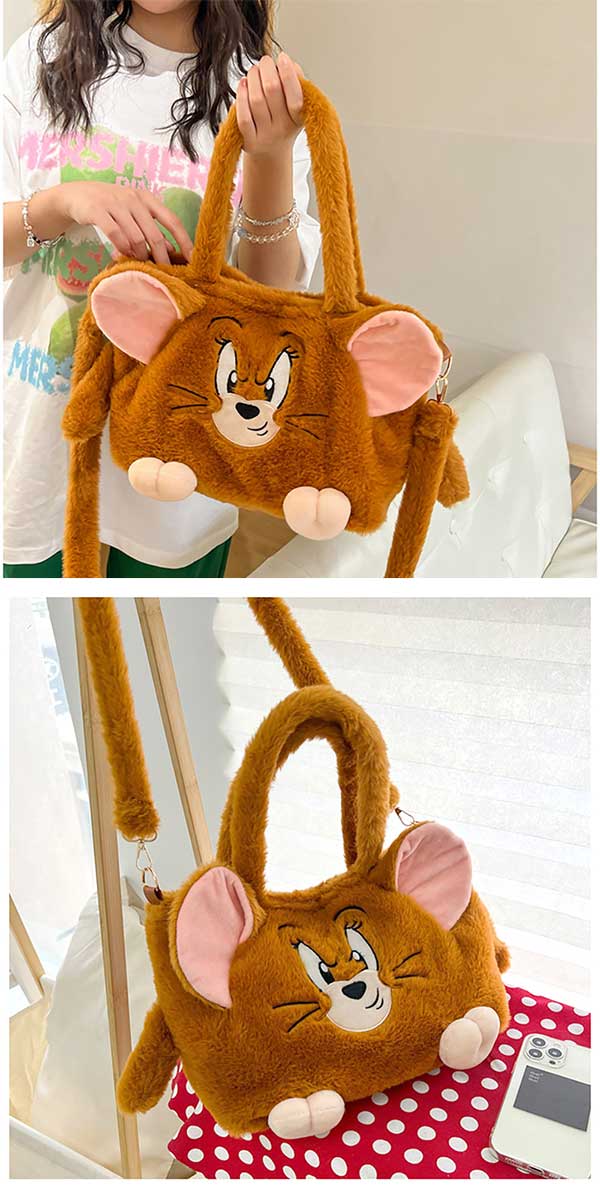 トムとジェリー ショルダーバッグ ぬいぐるみ トートバッグ