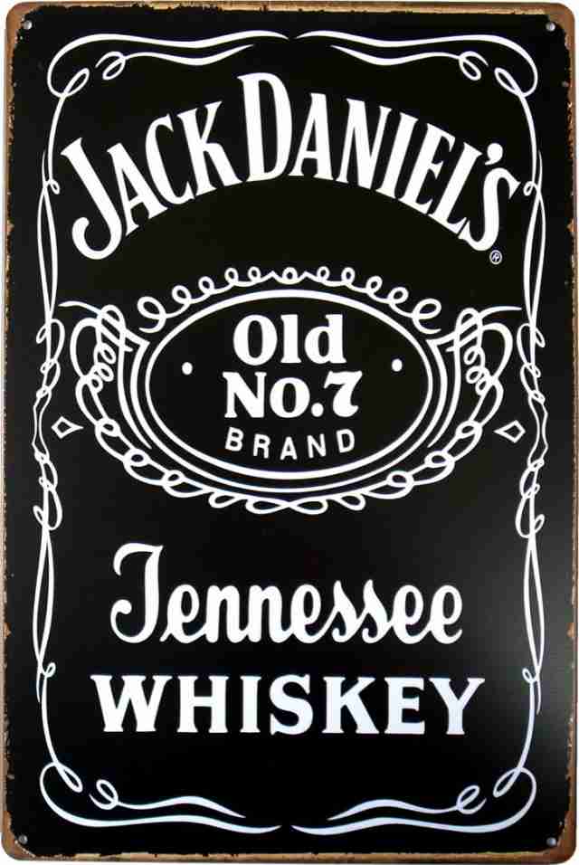 ジャックダニエル Jack Daniels ブリキ看板 20cm×30cm アメリカン雑貨