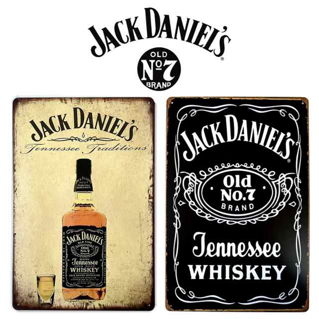 ➆ JACK DANIEL'S ブリキ看板 - 酒