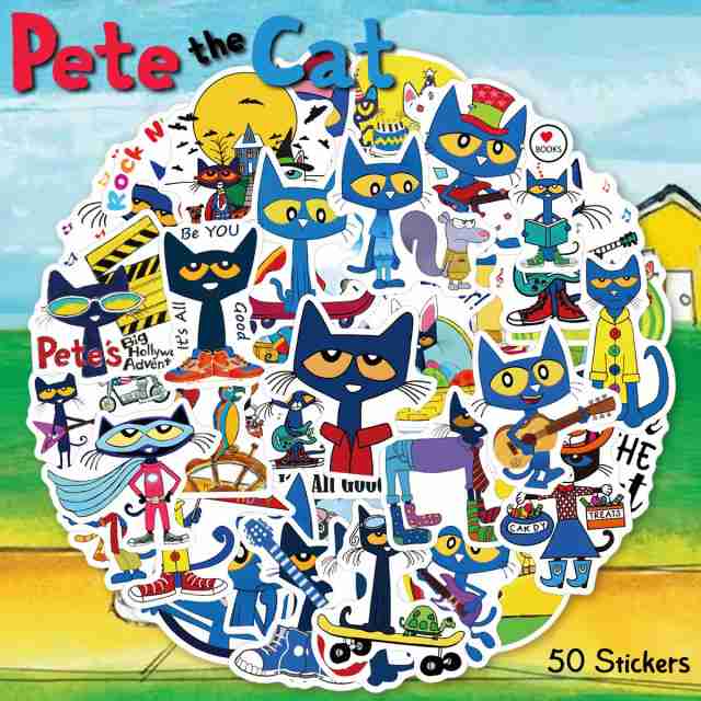 ねこのピート ステッカー 50枚セット 海外 絵本 児童文学 アニメ Pete the Cat ネコ 猫 歌 バンド サーフィン PVC 防水 シールの通販はau  PAY マーケット - LUPO au PAY マーケット店 | au PAY マーケット－通販サイト