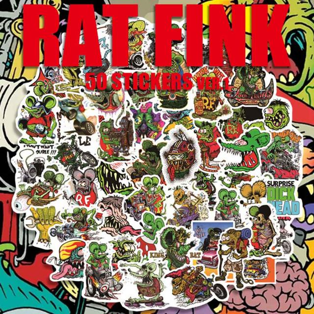Rat Fink ラットフィンク ステッカー Ver.1 50枚セット PVC 防水