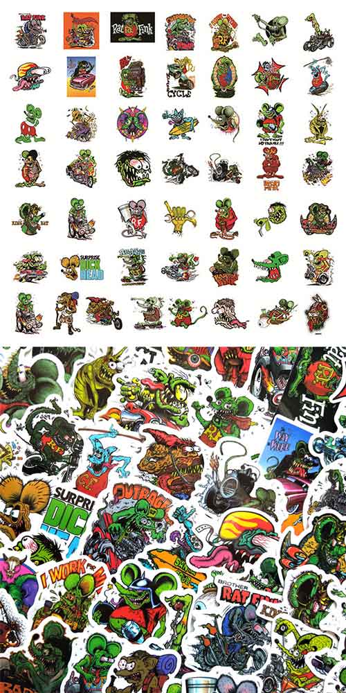 Rat Fink ラットフィンク ステッカー Ver.1 50枚セット PVC 防水