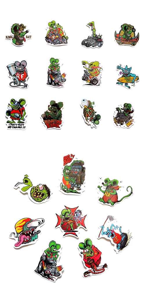 Rat Fink ラットフィンク ステッカー Ver.1 50枚セット PVC 防水