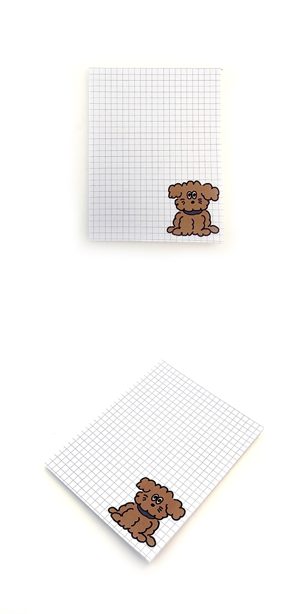 韓国作家　curlybearshopさん　メモ帳 5種 scooty studio メモ帳 5冊セット charlie スクーティースタジオ