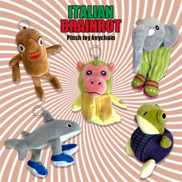 イタリアンブレインロット ぬいぐるみ 7体セット Qoo10] イタリアン