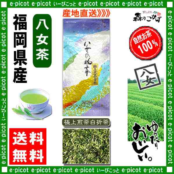 Y 極上 煎茶 白折茶 茎茶 (100g×☆2個セット) 八女茶 福岡県 日本茶 厳選の緑茶 送料無料 北海道 沖縄 離島も可 森のこかげ  健やかハウの通販はau PAY マーケット - いーぴこっと