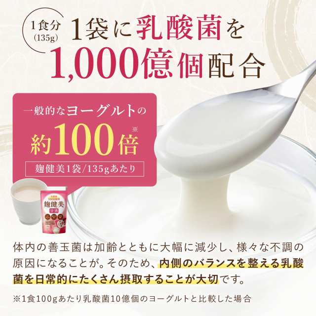 甘酒 米麹 砂糖不使用 ノンアルコール 135g×30袋 飲み切りサイズ 個食パック 乳酸菌 乳酸菌入り 国産の通販はau PAY マーケット -  キレイになりたい