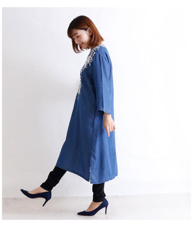 冬新作 レトロ刺繍付きスリットデニムワンピース レディース ファッション ワンピース ブルー 7分袖 デニム生地 春 秋 スリット 刺繍 フの通販はau Pay マーケット Sawa A La Mode サワアラモード 冬新作 レトロ刺繍付きスリットデニムワンピース レディース ファッション ワンピース ブルー 7分袖 デニム生地 春 秋 スリット 刺繍 フの通販はau Pay マーケット Sawa A La Mode サワアラモード