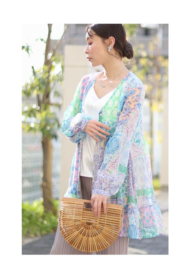 中古】ピンクハウス PINK HOUSE レース ハイネックカットソー ロング