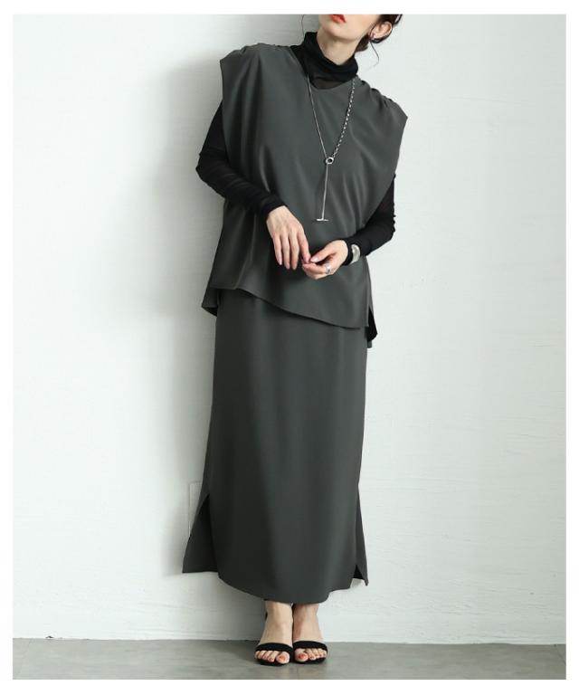 冬新作 大人の高見えサイドスリットストレートラインスカート レディース ファッション ボトムス スカート チャコールグレー 春 大人可愛い 40代 レディースファッション 50代女性 ファッション 60代 ミセスファッション サワアラモード sawaalamode otona alwj-755339 冬新作 大人の高見えサイドスリットストレートラインスカート