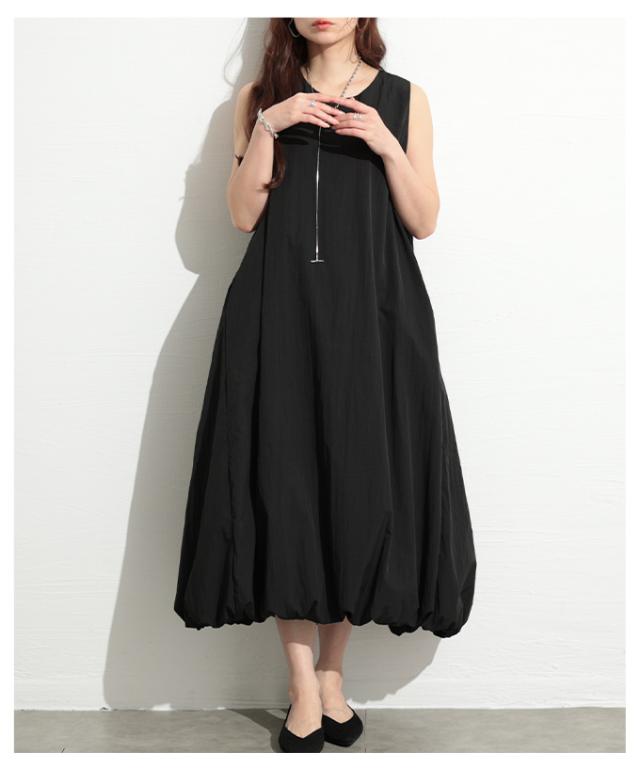 秋新作 甘さが漂うバルーンフレアワンピース レディース ファッション